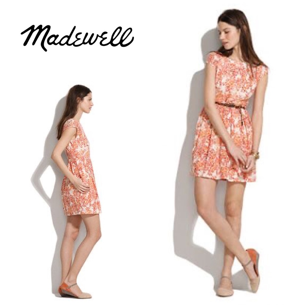 Madewell Paintbloom floral lace dress